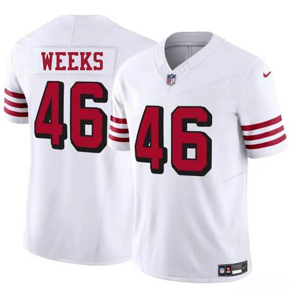 Men & Women & Youth San Francisco 49ers #46 Jon Weeks New White 2025 F.U.S.E. Vapor Untouchable Limited Stitched Jersey->san francisco 49ers->NFL Jersey